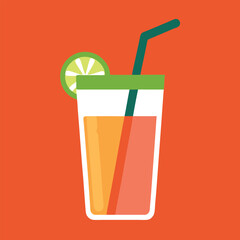detox glass of lemonade drink 