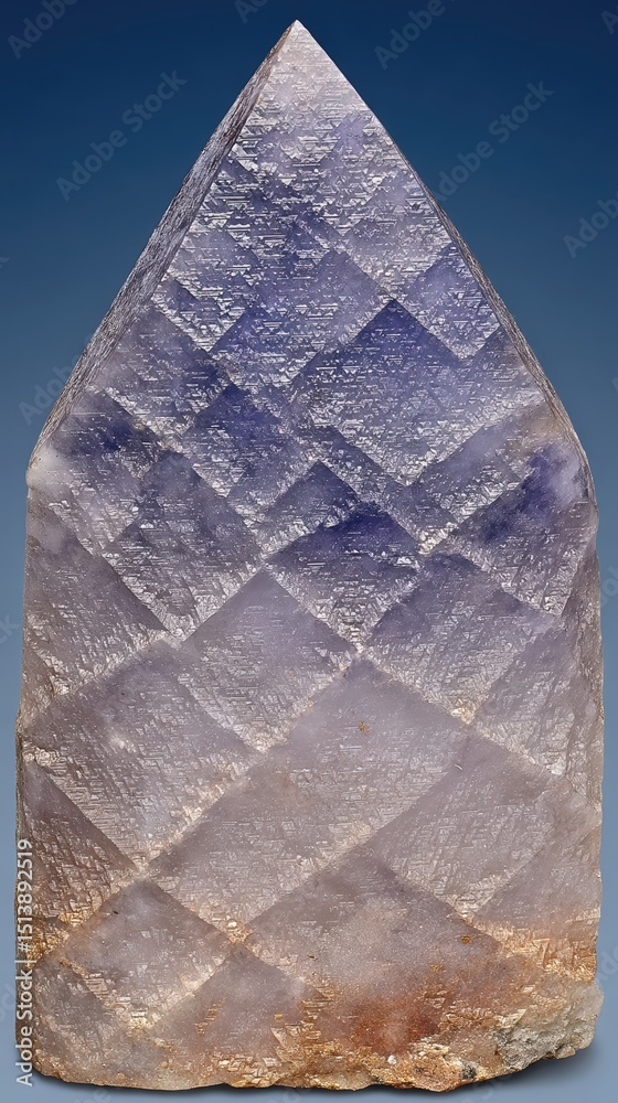 Poster fractal fluorite crystal exhibiting unique geometric patterns and beautiful colors