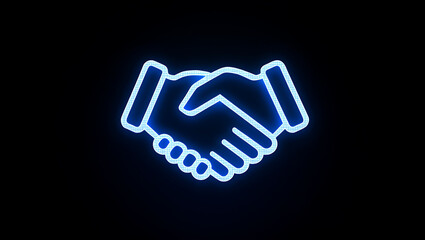 Obraz premium blue hand cursor