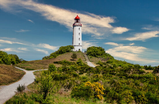 Leuchtfeuer Dornbusch, Insel Hiddensee, R&uuml;gen, Mecklenburg-Vorpommern, Deutschland