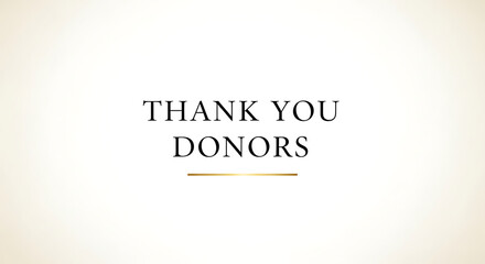Thank you donors message on a soft background for gratitude  World Blood Donor Day promotional graphic