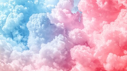 Fototapeta premium Abstract cloud composition with shades of blue and pink