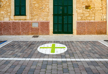 Architektur in der Altstadt von Santanyi, Mallorca, Balearen, Spanien
