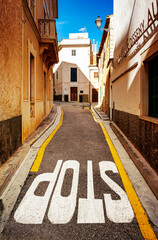 Architektur in der Altstadt von Santanyi, Mallorca, Balearen, Spanien
