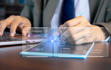 concept of using Passkey instead of a code set for maximum security Biometric Lock