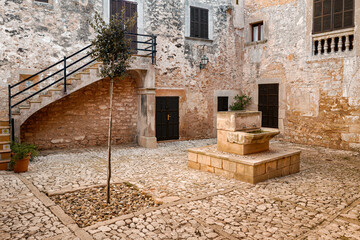 Architektur in der Altstadt von Santanyi, Mallorca, Balearen, Spanien