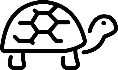 Sea turtle line icon