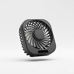 Floating desktop mini fan for long gaming sessions on a solid white background