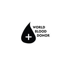 drop of world blood donor icon vector