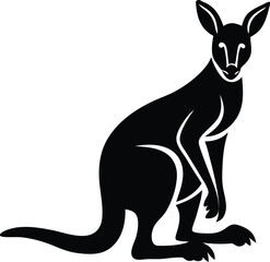 Kangaroo, Silhouette, Mammal, Australia,