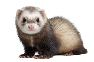 Ferret Isolated on Transparent Background