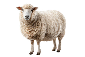 Fototapeta premium Domestic Sheep Animal Isolated for Design Use