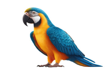 Fototapeta premium Exotic Parrot Isolated on Transparent Background