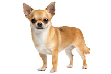 Obraz premium Long-Haired Chihuahua Side View Isolated