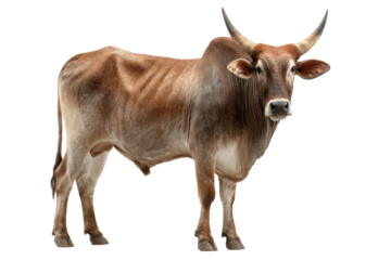 Humped Zebu Cattle Cutout