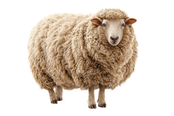Fototapeta premium Domesticated Ewe with No Background