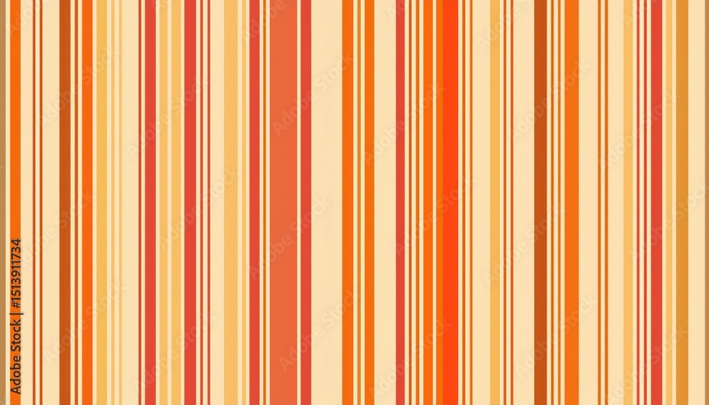Poster vertical gradient heatmap stripes in warm sunset tones with bold lines for modern web design, print 