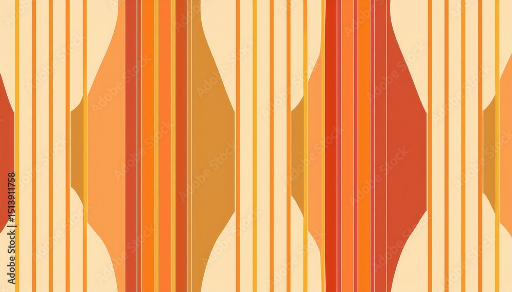 Aufkleber vertical gradient heatmap stripes in warm sunset tones with bold lines for modern web design, print background, branding accent, or infographic visualization style

