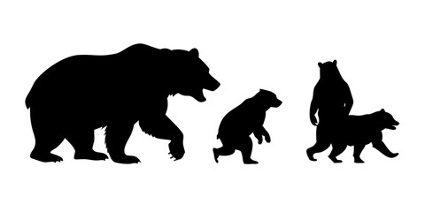 black silhouettes of horses