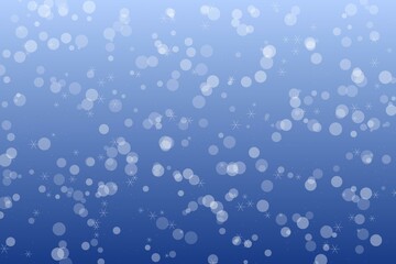 Festive Blue Bokeh Background