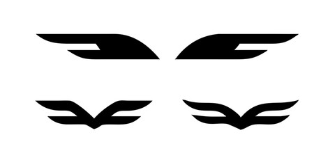 black and white icon set