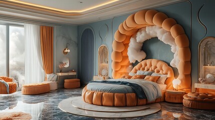 A Modern and Luxurious Bedroom Oasis of Comfort and Style