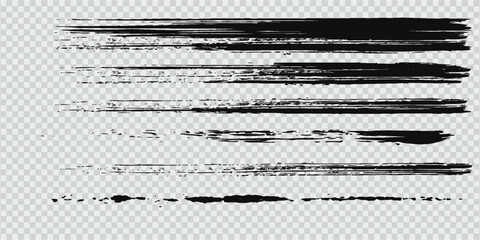 Brush strokes vector. Set of text boxes. Paintbrush collection. Grunge design elements. Brush texture banners. Painted round, circle,  arts modern