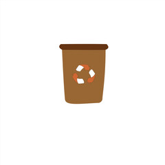 recycle bin icon vector illustrator