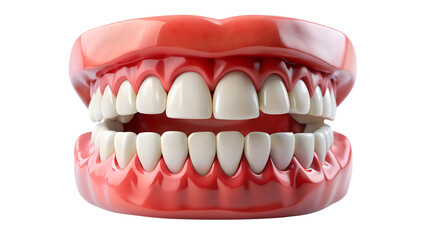 Fototapeta premium teeth isolated on white background