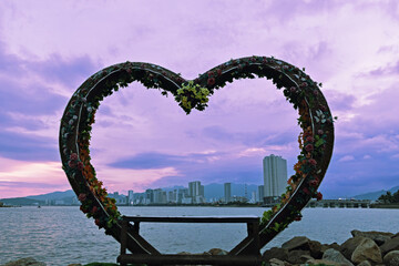 heart on the beach