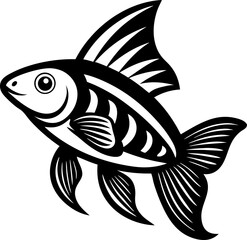 fish on a white background