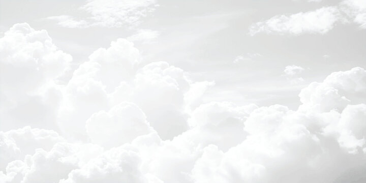 white fluffy cumulus clouds. White cloudy sky for background. 