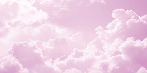 Fototapeta premium Pink sky background, sky with clouds, Fantasy and vintage dynamic pink cloud and sky with grunge texture for background Abstract, Postcard nature art style