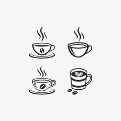 Drink Icon Set – Coffee, Tea, Juice Icons for Food Apps and Branding