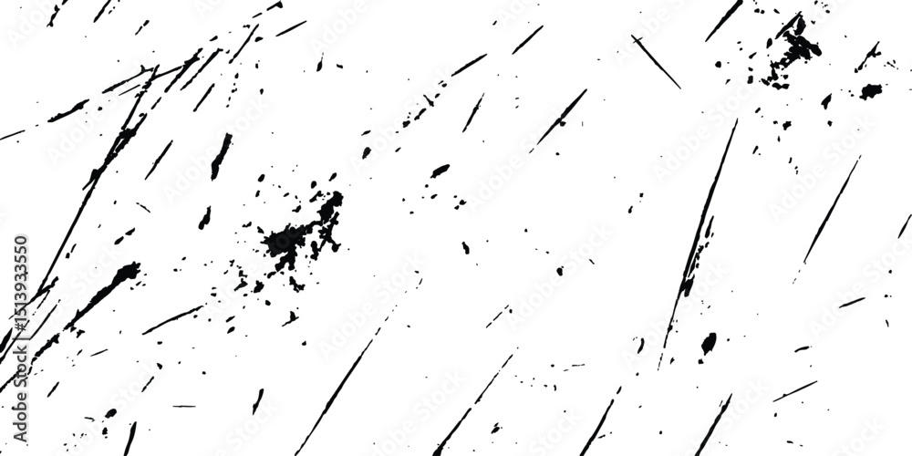 Fototapete scratches texture dirty grainy and scratches transparent white background. Vector scratch marks line on white and transparent background. Vector abstract style black paintbrush design banner templates