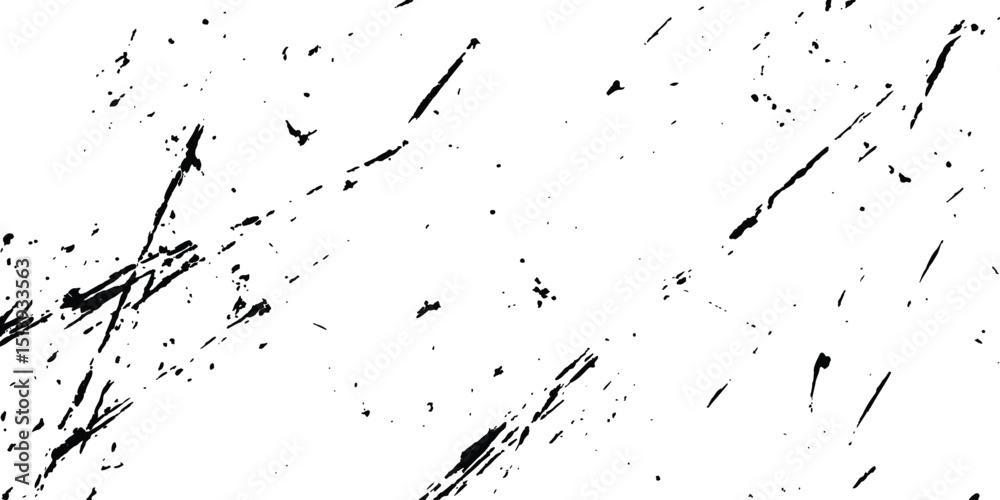 Poster scratches texture dirty grainy and scratches transparent white background. vector scratch marks line