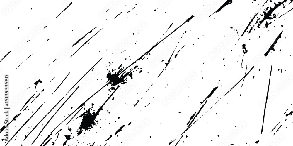 Poster scratches texture dirty grainy and scratches transparent white background. vector scratch marks line