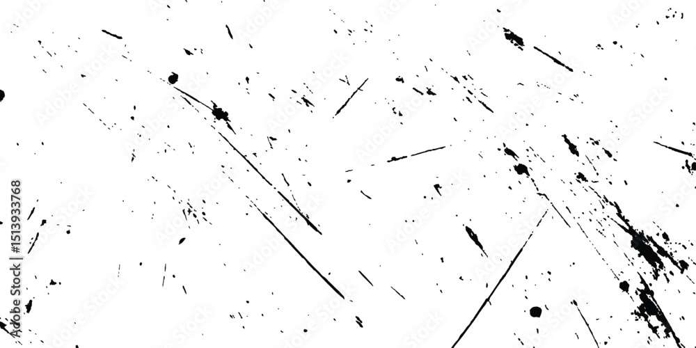 Poster scratches texture dirty grainy and scratches transparent white background. vector scratch marks line