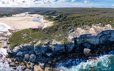 Obraz premium View of coast in Royal national park, Australia