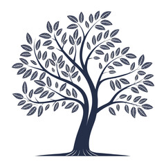 Tree icon logo vector, tree logo design, tree design, tree vector. Adobe Illustrator Artwork