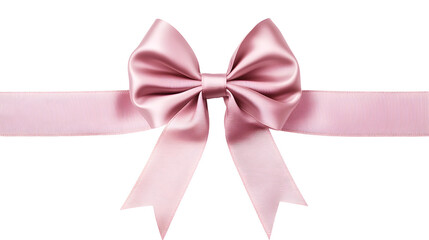 Pink Lace Ribbon Bow - Delicate Satin Gift Decoration