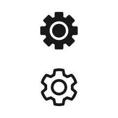 Fototapeta premium Vector Icon of Adjustable Settings Gears Set. Customizable Control Panel Symbol for UX/UI Design, Mobile Apps, Web Development, and Digital Software Management