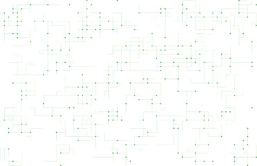 Technology circuit board electronics digital banner blue line pattern vector design