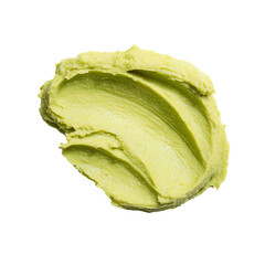 Obraz premium Creamy wasabi paste isolated on transparent background