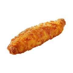 Crispy Fried Chicken Tender on Plate – Golden Crunchy Snack Served

