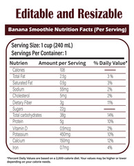 Banana smoothie, Banana smoothie nutrition facts, Smoothie nutrition facts