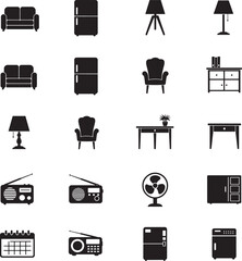 Vector Graphics: Minimalist Icons for Home and Living