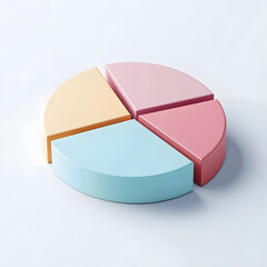 Pastel Color Pie Chart Data Visualization and Infographic Design