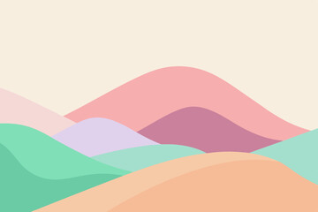 vector illustration of a tropical beach with palms