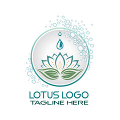 Obraz premium Creative flower inspiration vector logo design template.